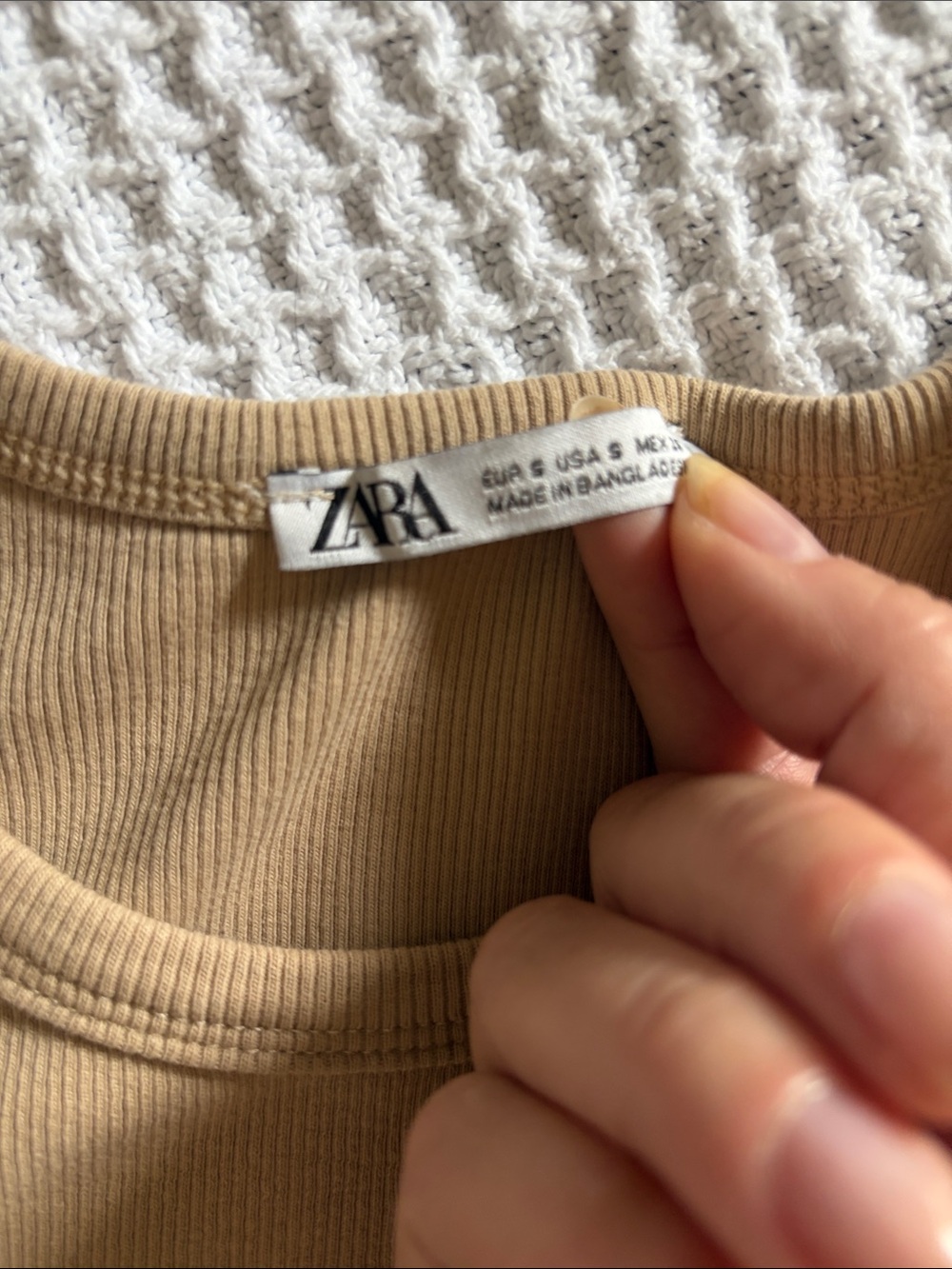 Zara Rose Pink Knit Sleeveless Crop Tank-w/ free tan Zara top included - Picture 8 of 13